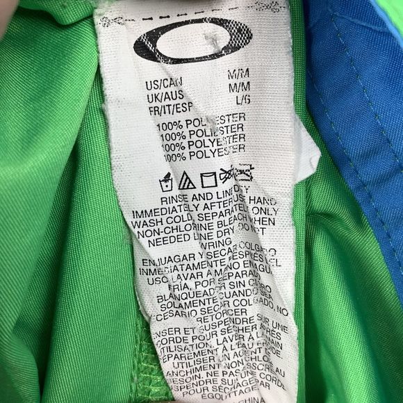 Oakley Green and Blue Men Swim Board Shorts - Picture 10 of 14